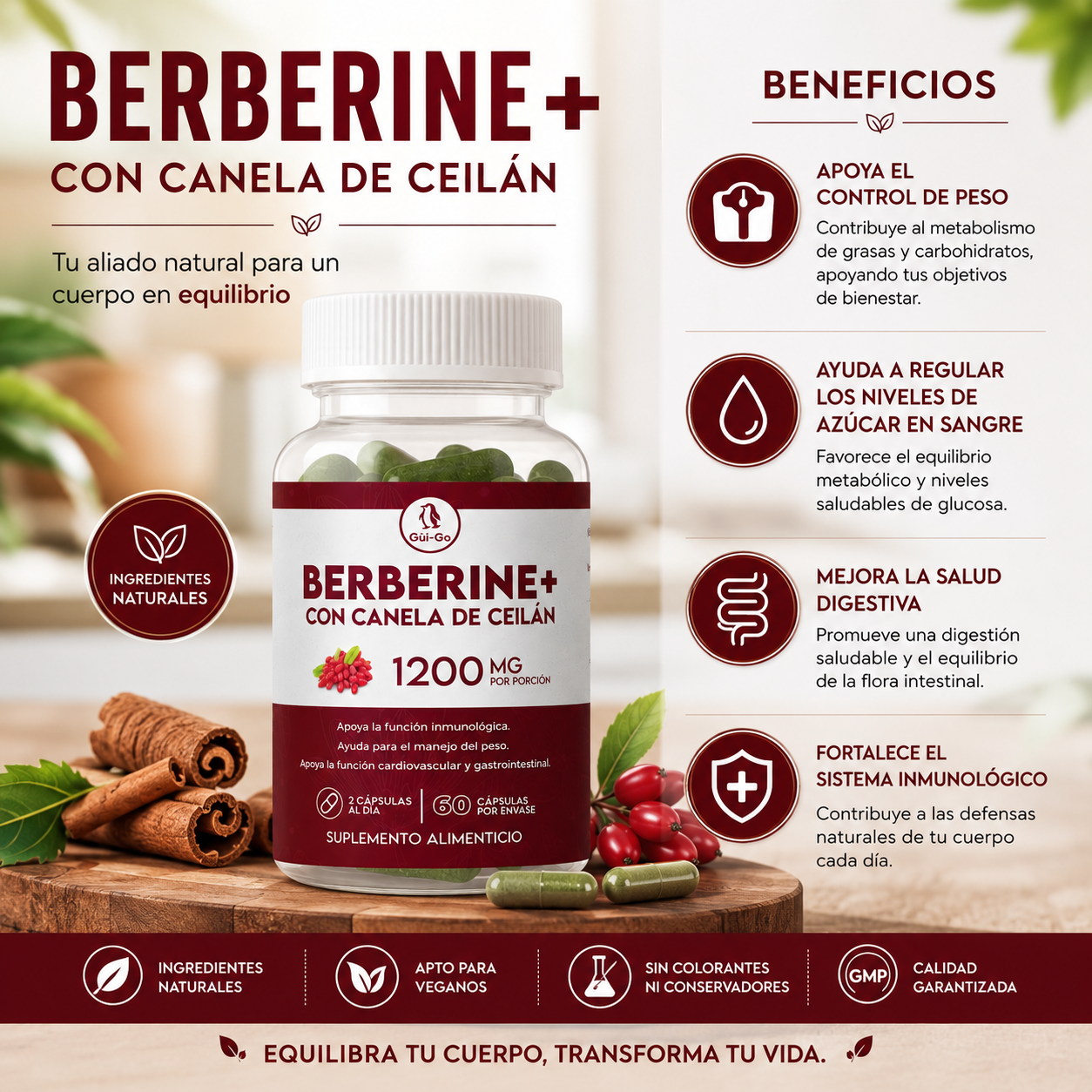 Barberine+ Suplemento para perder peso